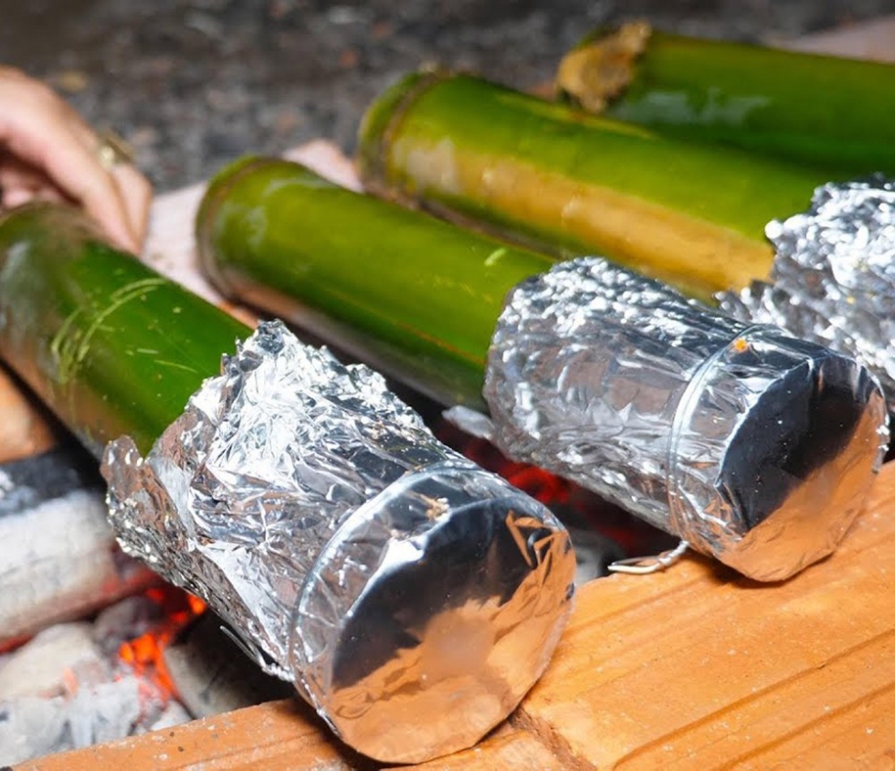 Heo lai hấp, nướng ống tre – đặc sản đáng thử khi tới Đắk Lắk